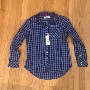 Cotton cashmere Button Down vineyard vines gingham